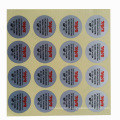 Silver Coating Self-Adhesive Label Sticker